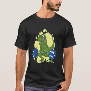 Dinosaurius T-Rex Haat Burpees Fitness Gym Workout T-shirt