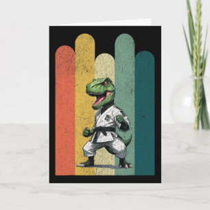 Dinosauriusfans Dapper Karate Trots Moed Kracht  Kaart