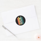 Dinosauriusfans dapper Karate trots moed kracht Ronde Sticker (Envelop)