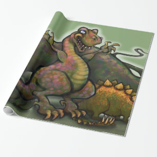 Dinosaurs 2x3' 60# Posters aan de muur Cadeaupapier
