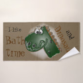 Dinosaurs and Bathtime Badhanddoek (Badhanddoek)