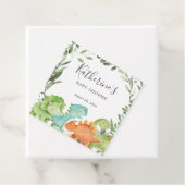 Dinosaurs Baby shower Favor Tag Bedankjes Labels (In situ)