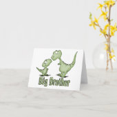 Dinosaurs Big Brother Blank Kaart (Gele Bloem)