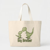 Dinosaurs Big Brother Grote Tote Bag (Voorkant)