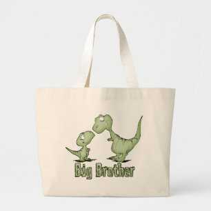 Dinosaurs Big Brother Grote Tote Bag