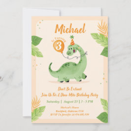 Dinosaurs Birthday Party Invitation | Dino-partij Kaart