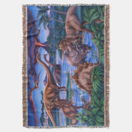 Dinosaurs Blanket Deken (Voorkant Verticaal)