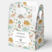 Dinosaurs Boho Prehistoric Party Animals Birthday Bedankdoosjes (Geopend)