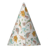 Dinosaurs Boho Prehistoric Party Animals Birthday Feesthoedjes (Achterkant)