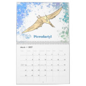 Dinosaurs Boys gepersonaliseerd Kalender (Mar 2027)