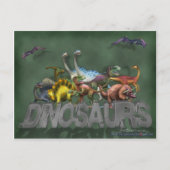 Dinosaurs Briefkaart (Voorkant)