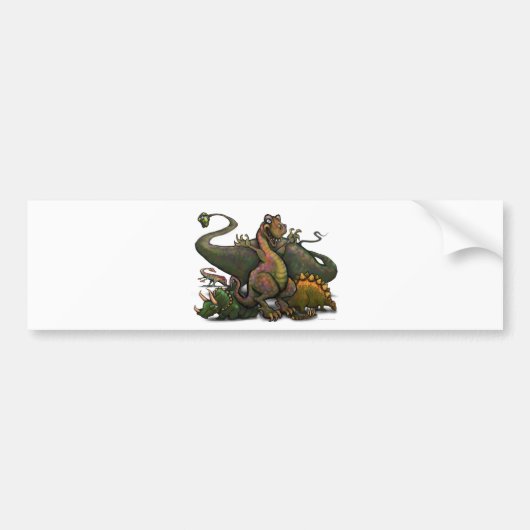 Dinosaurs Bumpersticker (Voorkant)