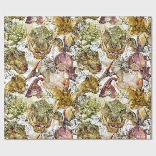 Dinosaurs Cadeaupapier (Vlak)