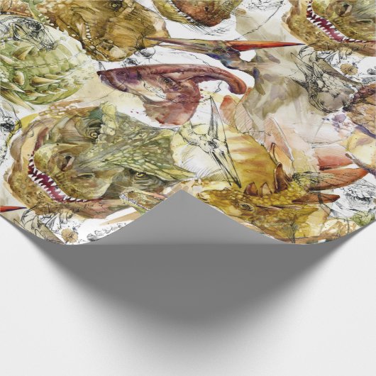 Dinosaurs Cadeaupapier (Hoek)