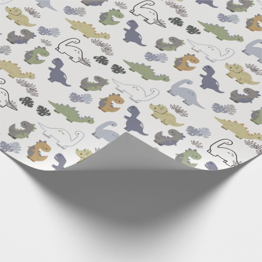 Dinosaurs Cadeaupapier (Hoek)