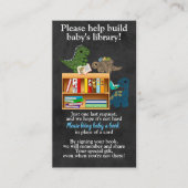 Dinosaurs Chalk Book Request in plaats van Card 17 Visitekaartje (Voorkant)