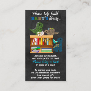 Dinosaurs Chalk Book Request in plaats van Card #1 Visitekaartje