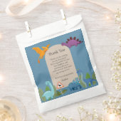 Dinosaurs Crossing, T-rex Baby Shower Bedankzakje (Geknipt)