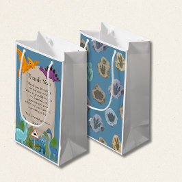 Dinosaurs Crossing, T-rex Baby Shower Klein Cadeauzakje