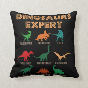 Dinosaurs Expert Boys Girls Dino T-rex Spinosaurus Kussen
