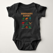 Dinosaurs Expert Boys Girls Dino T-rex Spinosaurus Romper (Voorkant)