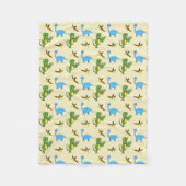 Dinosaurs Fleece Blanket (Voorkant)