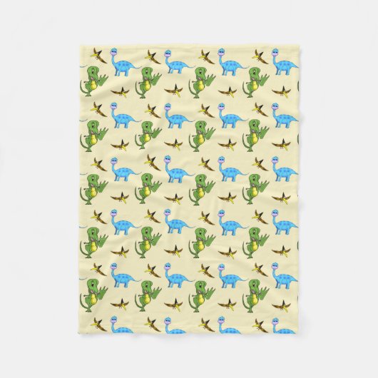 Dinosaurs Fleece Blanket (Voorkant)
