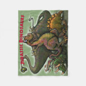 Dinosaurs Fleece Blanket Deken (Voorkant)