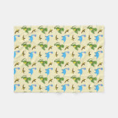 Dinosaurs Fleece Blanket Deken (Voorkant (Horizontaal))