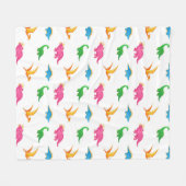 DINOSAURS FLEECE DEKEN (Voorkant (Horizontaal))