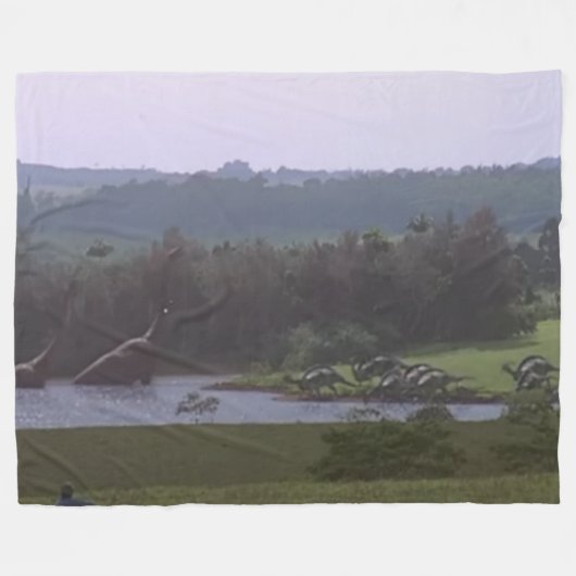 DINOSAURS FLEECE DEKEN (Voorkant (Horizontaal))