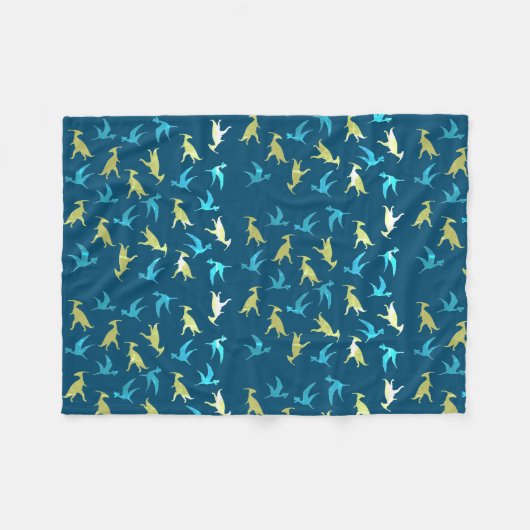 Dinosaurs Fleece Deken (Voorkant (Horizontaal))