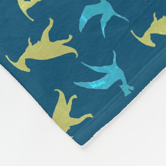 Dinosaurs Fleece Deken (Hoek)