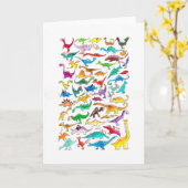 'Dinosaurs for Beginners' Note Card Kaart (Gele Bloem)