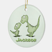 Dinosaurs Gepersonaliseerd Keramisch Ornament (Links)