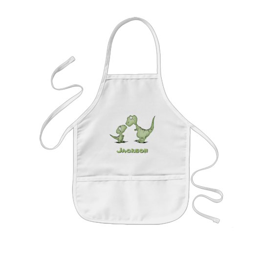Dinosaurs Gepersonaliseerd Kinder Schort (Voorkant)