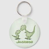 Dinosaurs Gepersonaliseerd Sleutelhanger (Voorkant)
