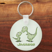 Dinosaurs Gepersonaliseerd Sleutelhanger (Voorkant)