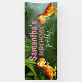 Dinosaurs Girl Pink Spandoek (Verticaal)