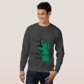DINOSAURS GO RAWR mannen sweatshirt (Voorkant volledig)