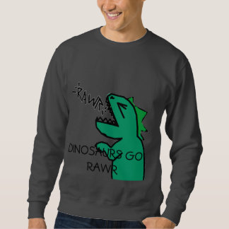 DINOSAURS GO RAWR mannen sweatshirt