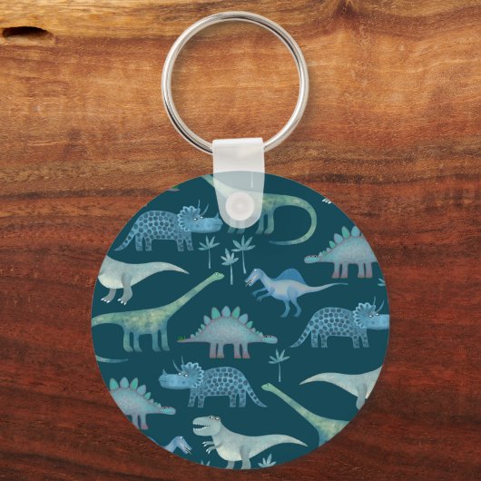 Dinosaurs Green Sleutelhanger (Voorkant)