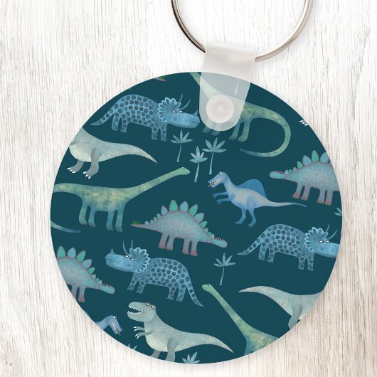 Dinosaurs Green Sleutelhanger