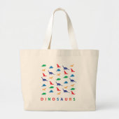 Dinosaurs Grote Tote Bag (Voorkant)