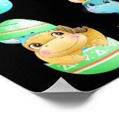 Dinosaurs Hatch Out Of Easter Eggs  Poster (Hoek)