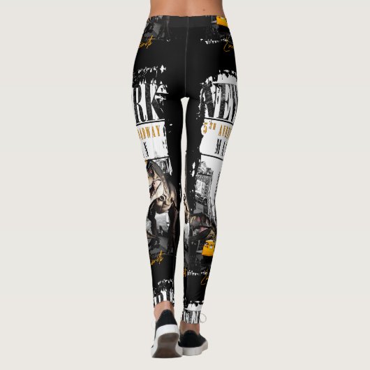 Dinosaurs in Manhattan NYC Leggings (Achterkant)