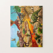 Dinosaurs Jigzaag Puzzle Tyrannosaurus gift Legpuzzel (Verticaal)