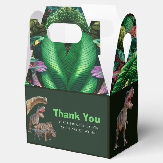 Dinosaurs Jurassic World Favor Box Bedankdoosjes (Geopend)