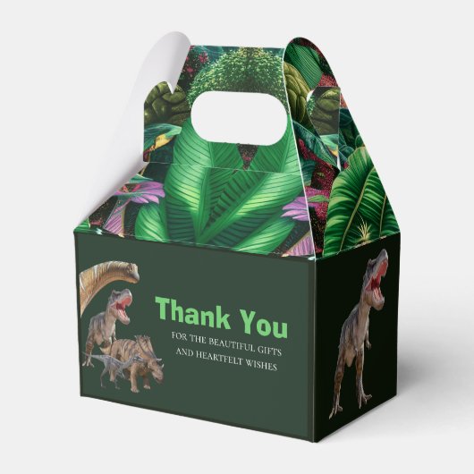 Dinosaurs Jurassic World Favor Box Bedankdoosjes (Voorkant Zijde)