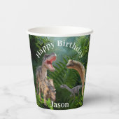 Dinosaurs Jurassic World Papieren Bekers (Achterkant)